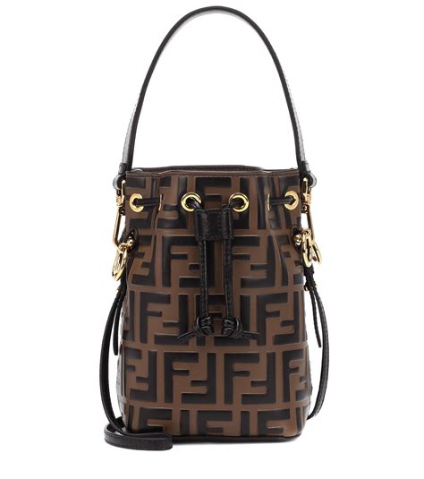 fendi mon tresor bucket bag black|Fendi small bucket bag.